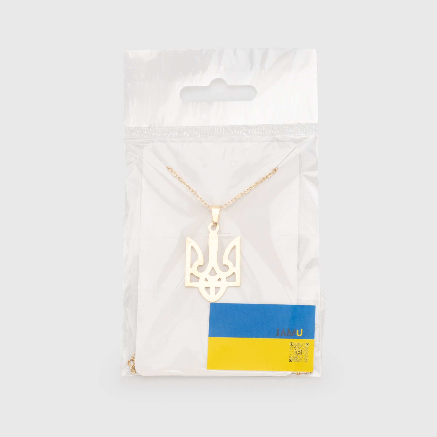 Украшение Кулон на цепочке Герб золото Разноцветный (2000990231420А)  Фото №2