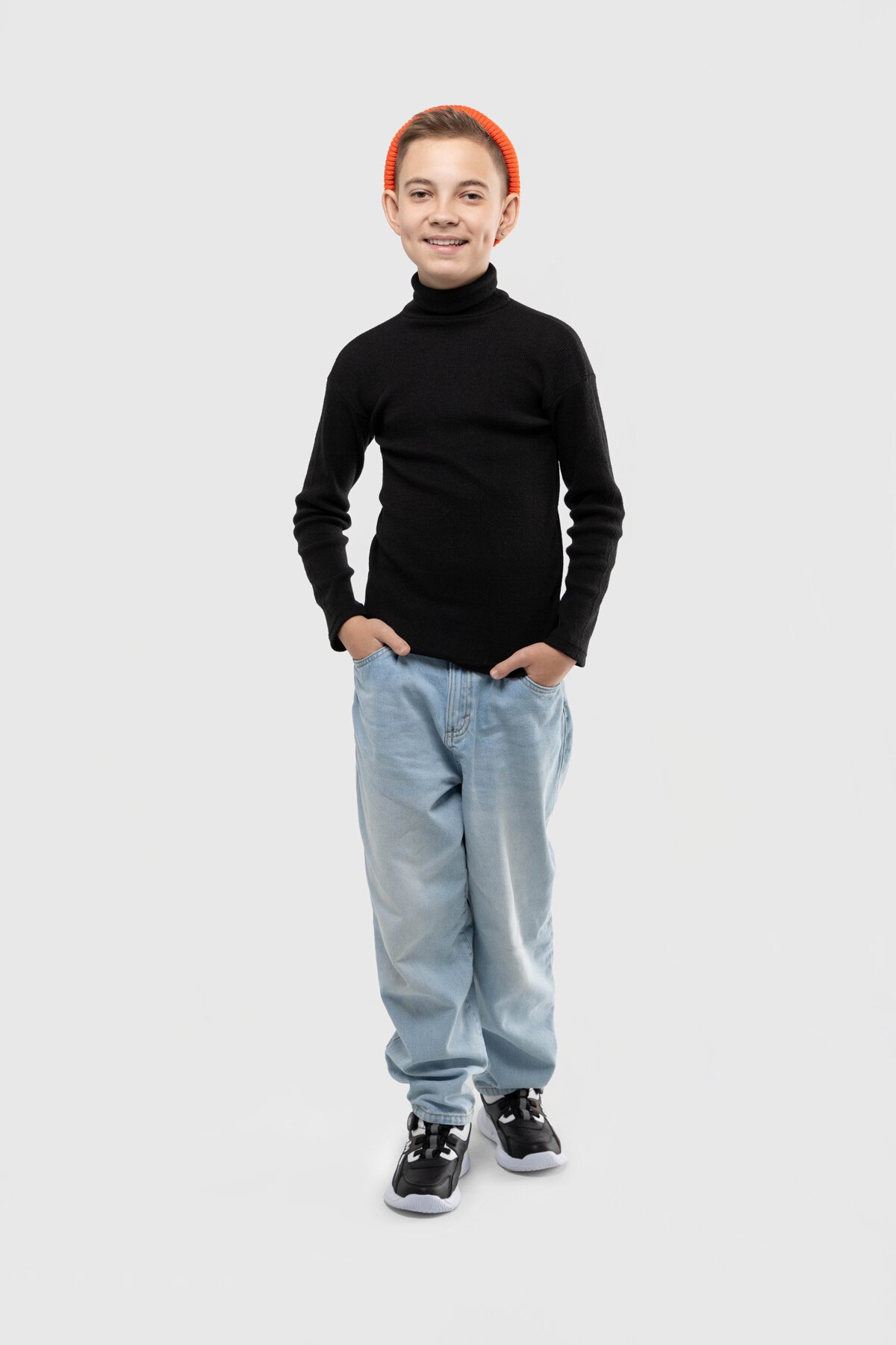 Водолазка однотонна Happy Kids 912 146 см Чорний (2000989741947W)  Фото №12