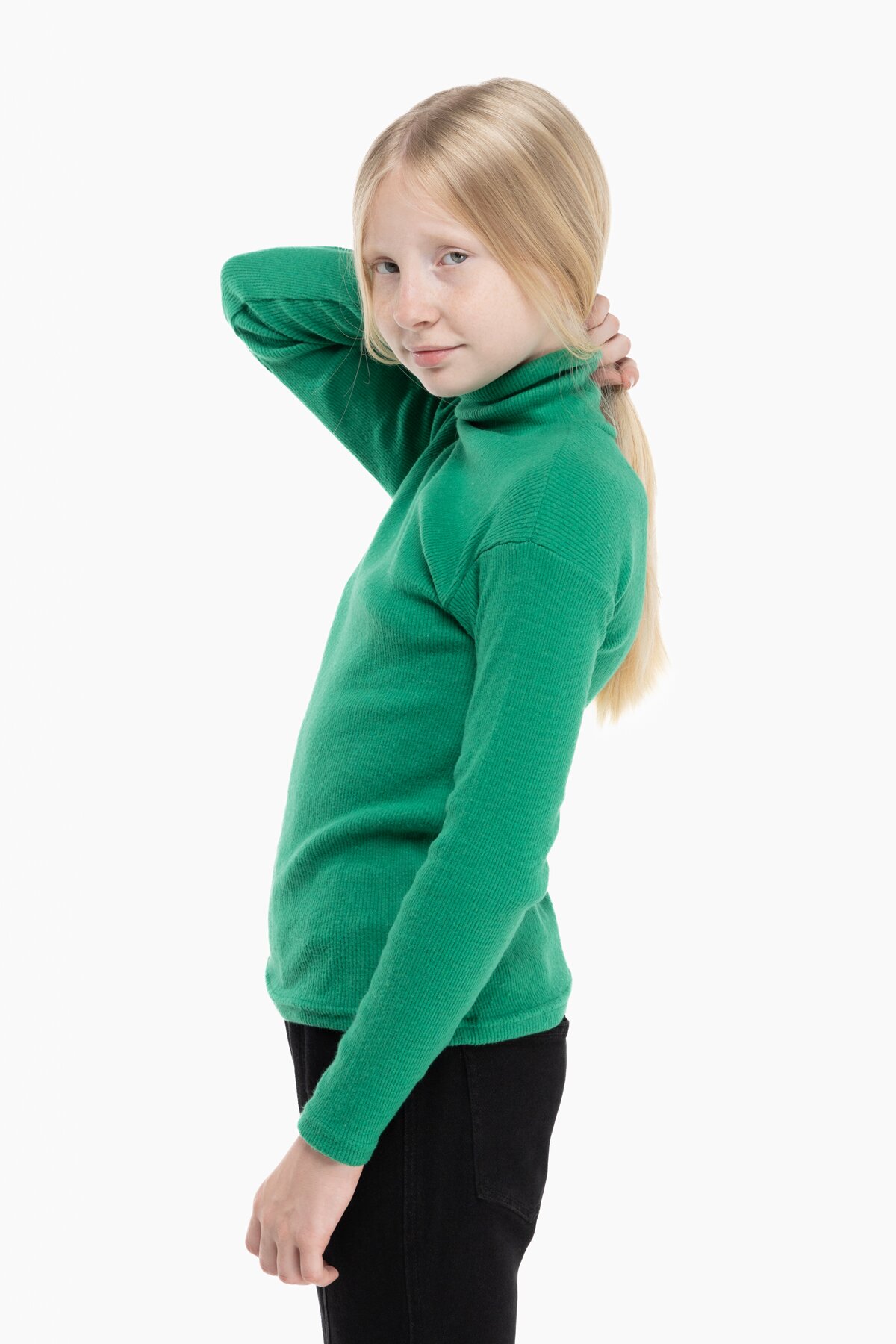 Водолазка однотонна Happy Kids 912 134 см Зелений (2000989741879W)  Фото №4