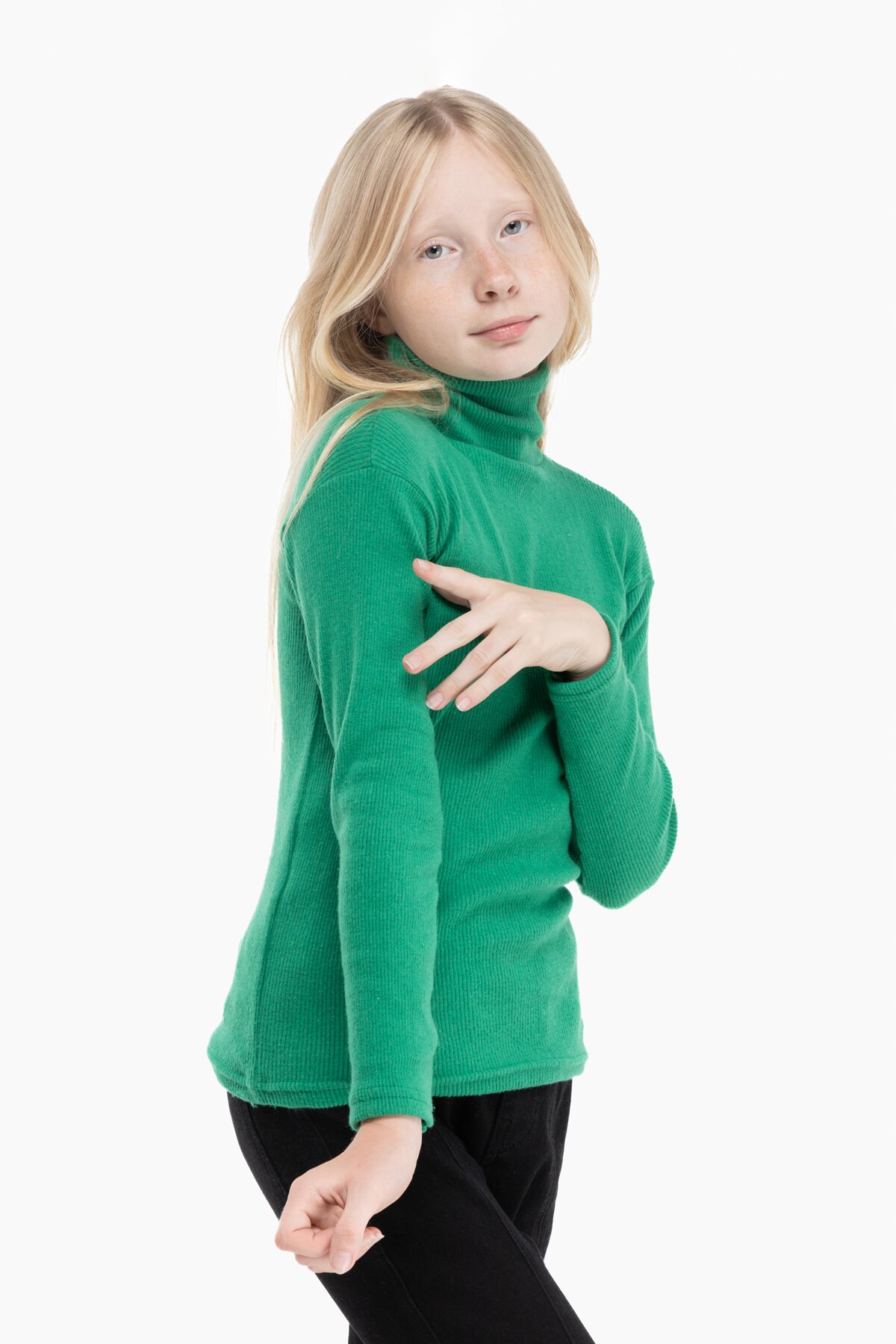Водолазка однотонна Happy Kids 912 134 см Зелений (2000989741879W)  Фото №3