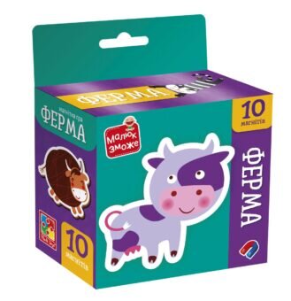 Игра развивающая Vladi Toys набор магнитов «Ферма» VT3106-36 Разноцветный