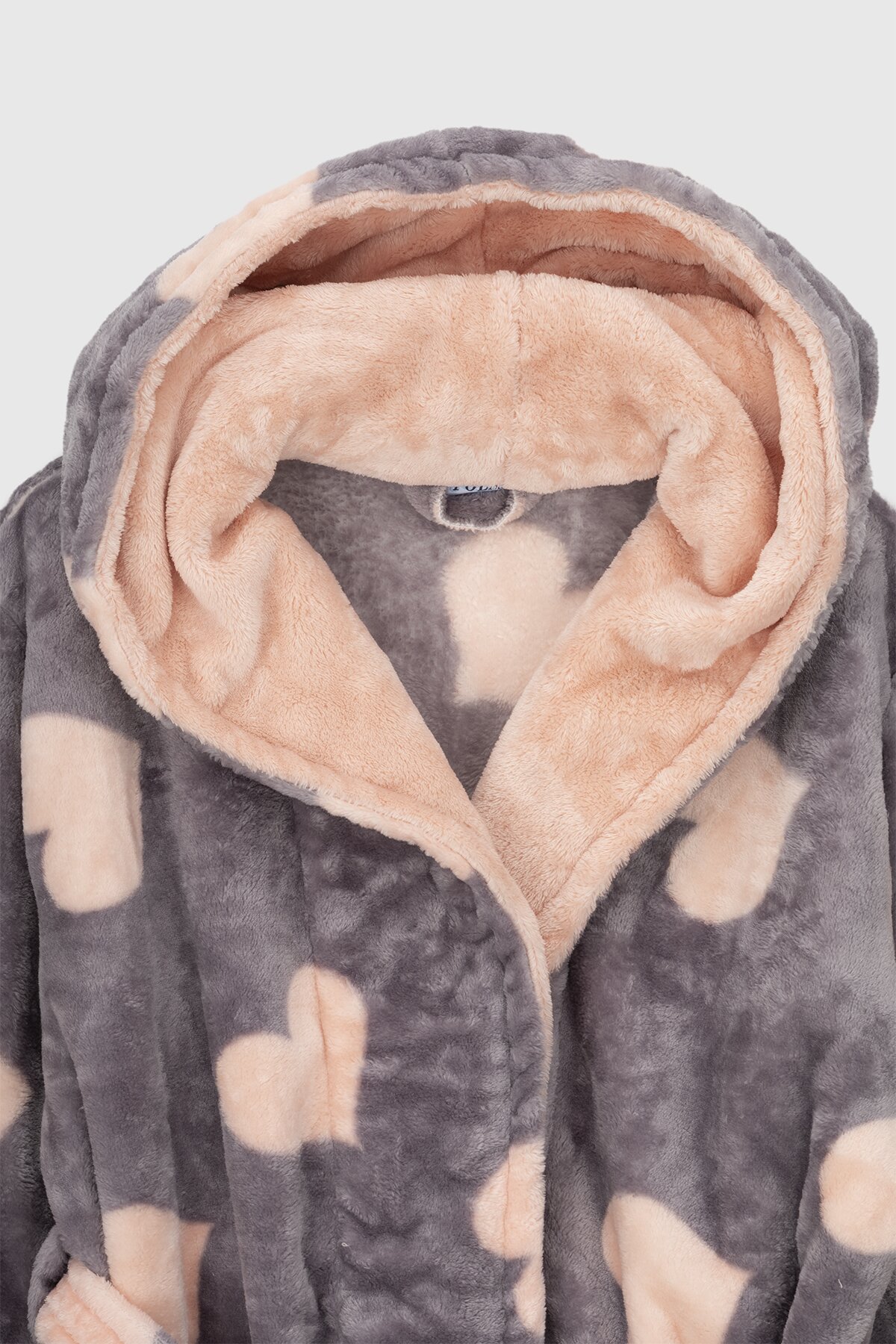 Халат жіночий POLAR Серце 1 L/XL Сірий (2000990160621A)  Фото №9