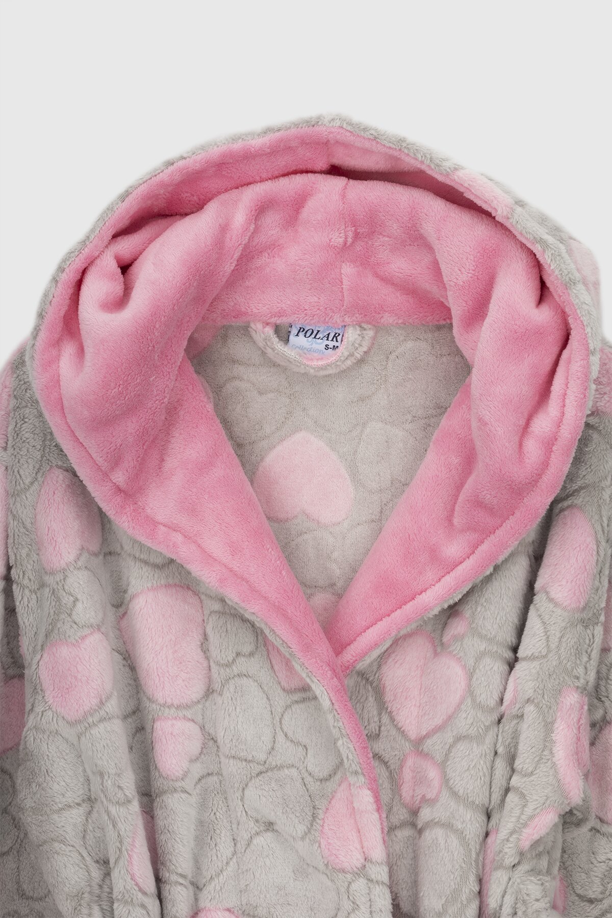 Халат женский POLAR Сердце2 L/XL Серый (2000990160768A)  Фото №7