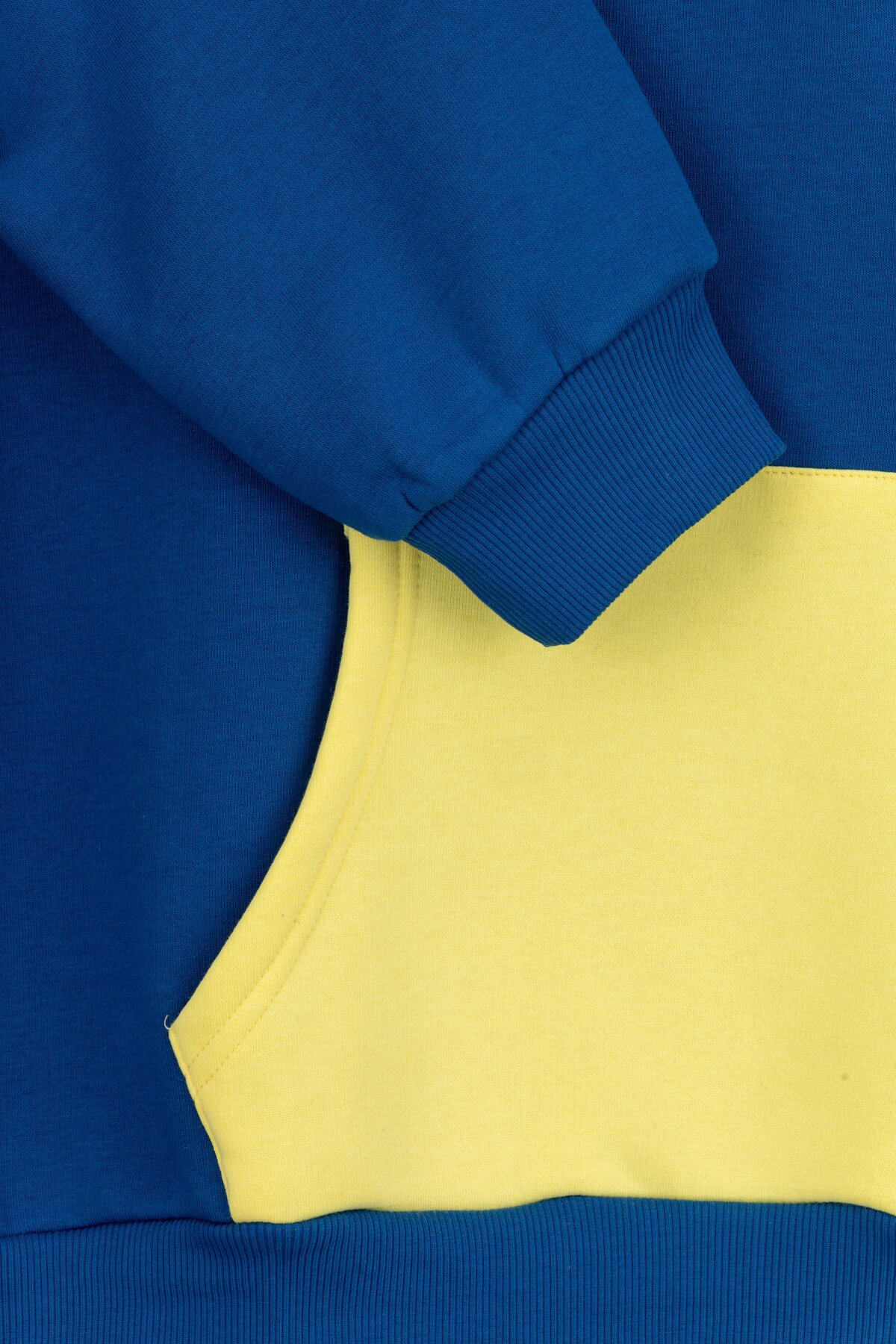 Худи однотонный женский MDG 241336 One Size Сине-желтый (2000990033833W)  Фото №11