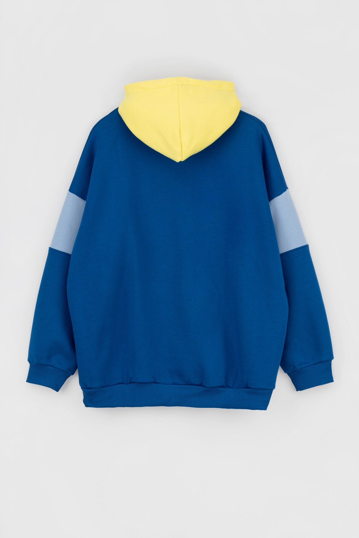 Худи однотонный женский MDG 241336 One Size Сине-желтый (2000990033833W)  Фото №13
