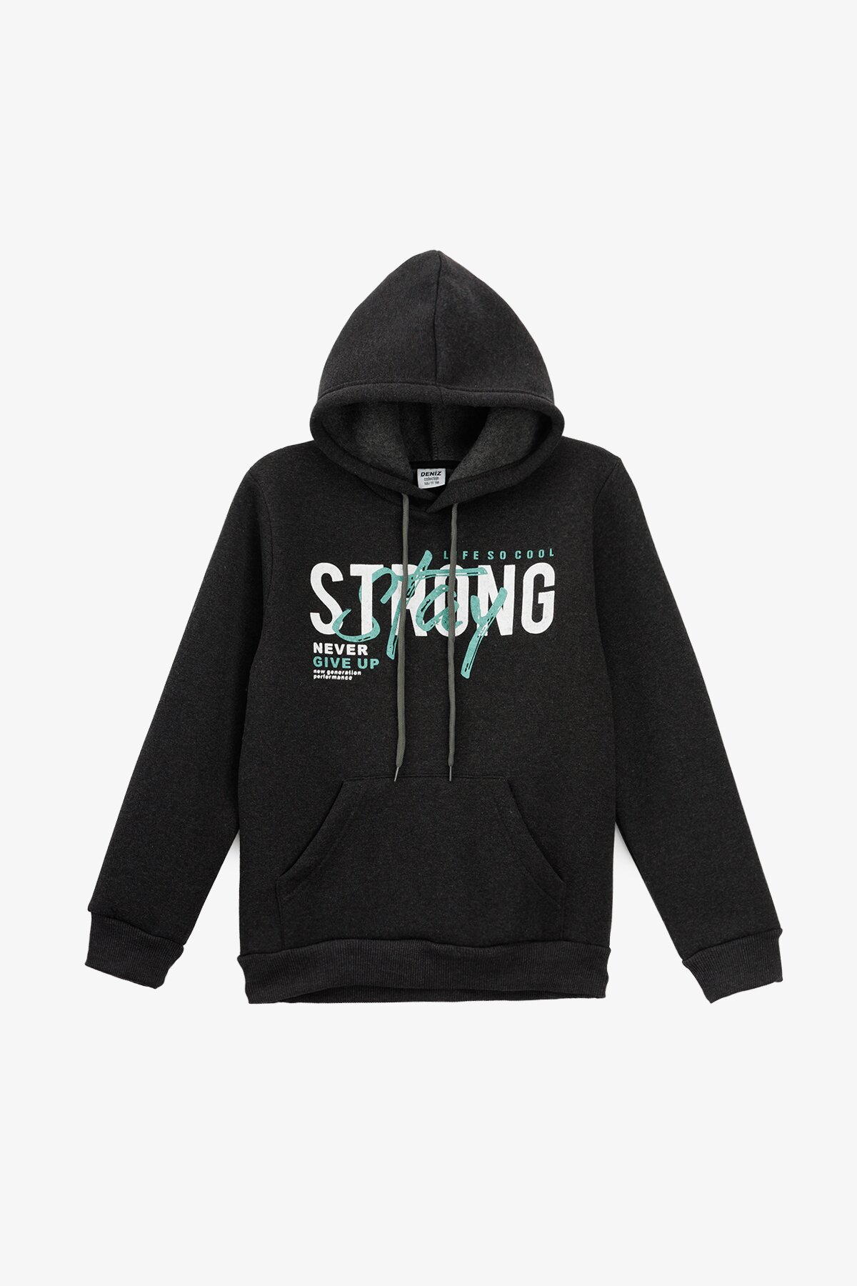 Худи с принтом для мальчика Deniz 1927 STRONG 164 см Графит  Фото №0