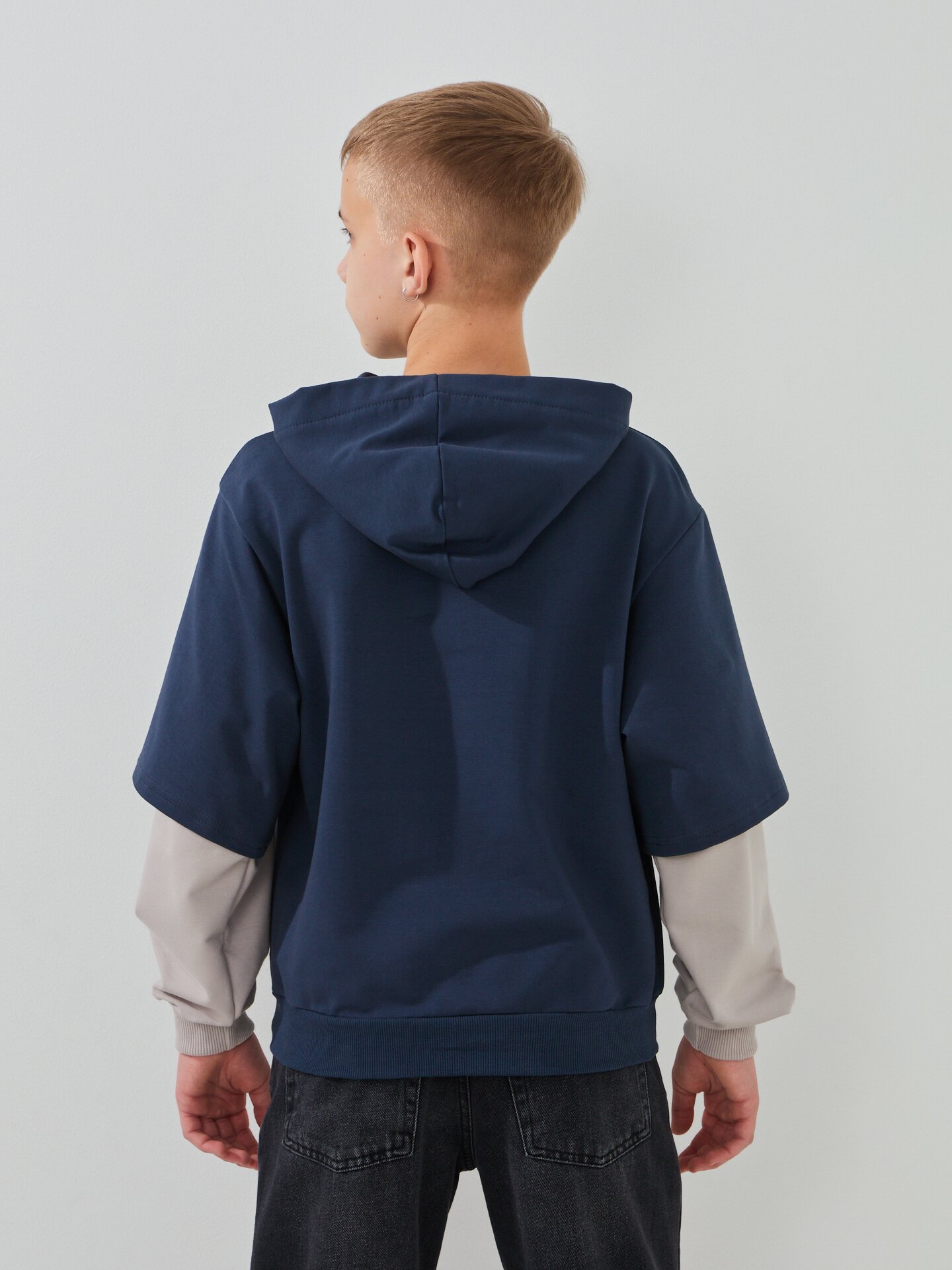 Купити Худі з принтом для хлопчика LAWA P-BB02336 164 см Графіт, світло-сірий Артикул: 2000999567742 Фото повноекранне №5