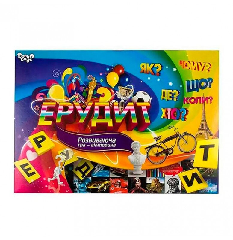 Купити Настільна гра "Ерудит" Danko Toys DTG26-U Різнокольоровий Артикул: 2400691427014