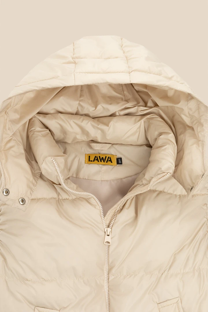 Купити Жилет утеплений для дівчинки LAWA GBC02332 128 см Молочний Артикул: 2000991035713 Фото повноекранне №8