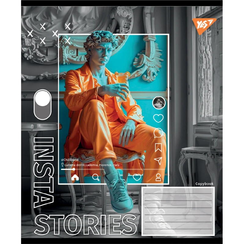 Зошит учнівський &quot;Insta Storys&quot; YES 767945 48 арк. Різнокольоровий  Фото №1