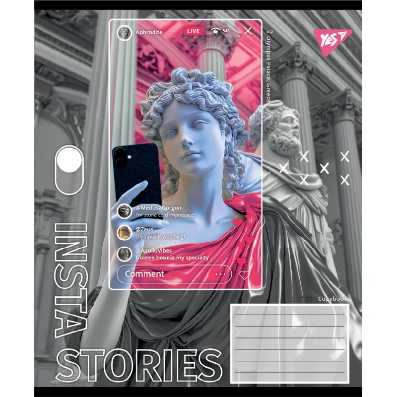 Зошит учнівський &quot;Insta Storys&quot; YES 767945 48 арк. Різнокольоровий  Фото №4